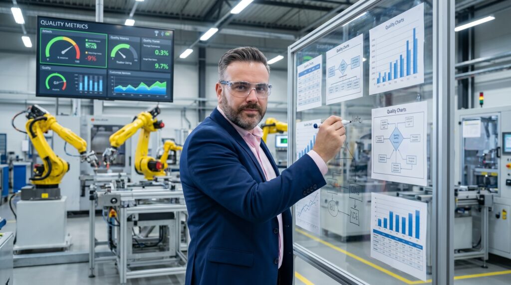 Quality decisions are made at the process, not in the report that describes it afterwards. Without mapped linkages, numbers remain disconnected.