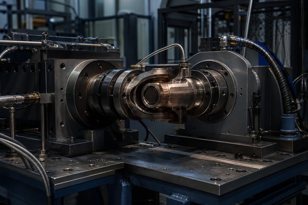 The certificate was earned on a calibration stand; the joint lives here, where stiffness, friction and temperature answer to no laboratory.