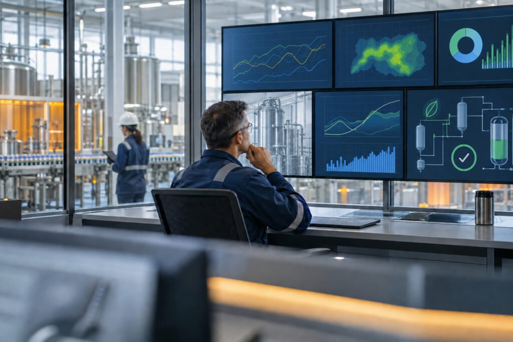 Where the calculation meets the floor: the gap between a declared footprint and the process data it claims to describe.